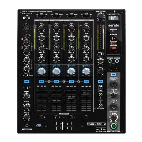 Reloop RMX-90 DVS 4 channel club DJ mixer with Serato DVS support RMX-90-DVS