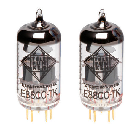 Telefunken Elektroakustik E88CC-TK-PAIR Pair of E88CC Black Diamond Series Preamplifier Vacuum Tubes E88CC-TK-PAIR