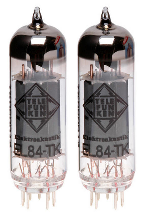Telefunken Elektroakustik EL84-TK-PAIR Pair of EL84 Black Diamond Series Power Amplifier Vacuum Tubes EL84-TK-PAIR