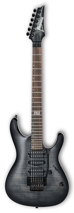 Ibanez KIKO10BPTGB Kiko Loureiro Signature Guitar With Case - Transparent Gray Burst