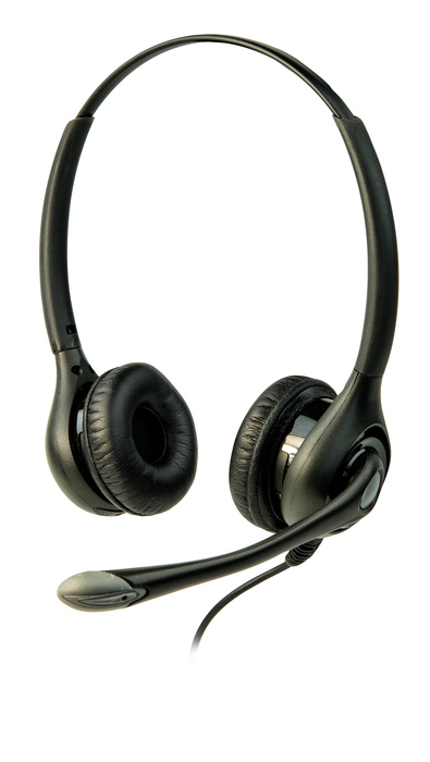 Listen Technologies LA-453 Headset 3, Dual On-Ear Headset with Boom Microphone LA-453