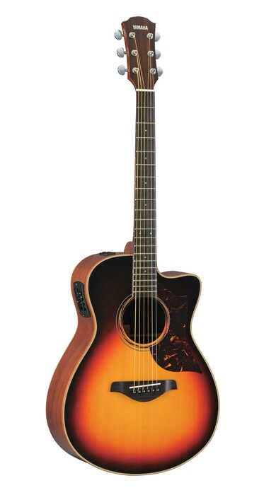 Yamaha AC3M Concert Cutaway - Sunburst Acoustic-Electric Guitar, Sitka Spruce Top, Solid Mahogany Back And Sides