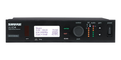 Shure ULXD4 Digital Wireless Receiver G50 Band ULXD4-G50