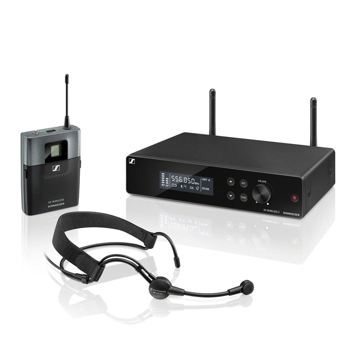 Sennheiser XS WIRELESS 2 HEADMIC SET Headworn Set Wireless System with BP Transmitter XSW2-ME3-A