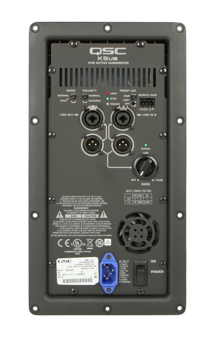 QSC WP-003310-00 KSUB Amp Assembly WP-003310-00