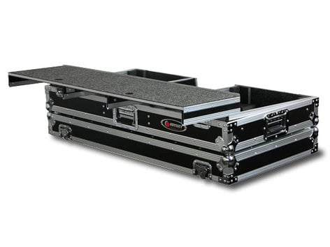 Odyssey FZGSPBM10W 47.3"x10.5"x24.3" Universal Turntable DJ Coffin With Wheels