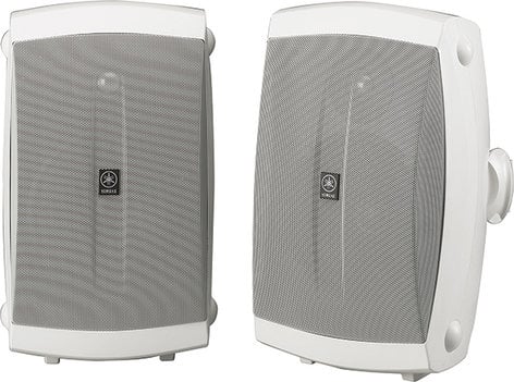 Yamaha NS-AW350W Pair Of 2-Way High Performance Outdoor Speakers, White