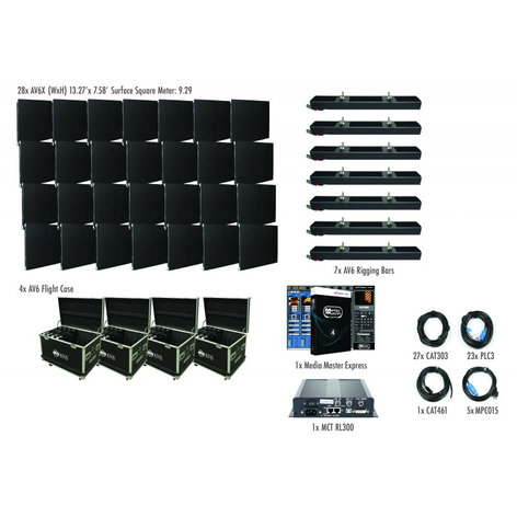 ADJ AVX7X4 7x4 AV6X Video Wall Package with 28 panels AVX7X4