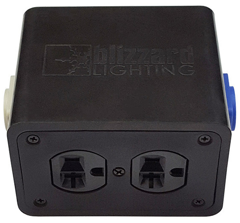 Blizzard Drop PC Powercon Compatible In/Out To Quad Edison Stage Drop Box