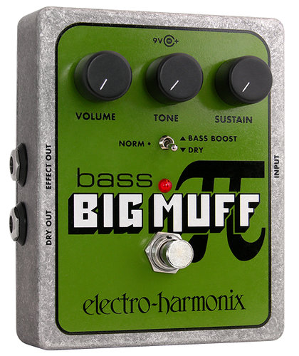Electro-Harmonix BASS-BIG-MUFF-PI Bass Big Muff Pi Distortion/Sustainer Pedal For Bass Guitars