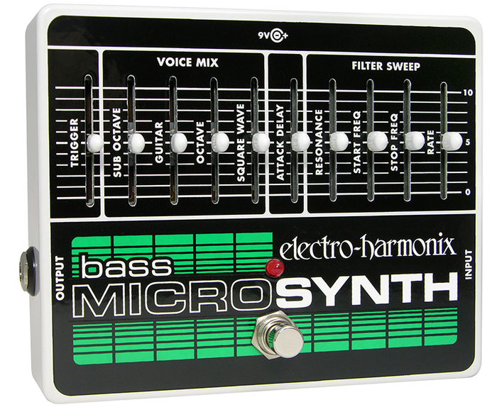 Electro-Harmonix BASS MICRO SYNTH Analog Microsynth for Bass, PSU Included BASSMICROSYNTH