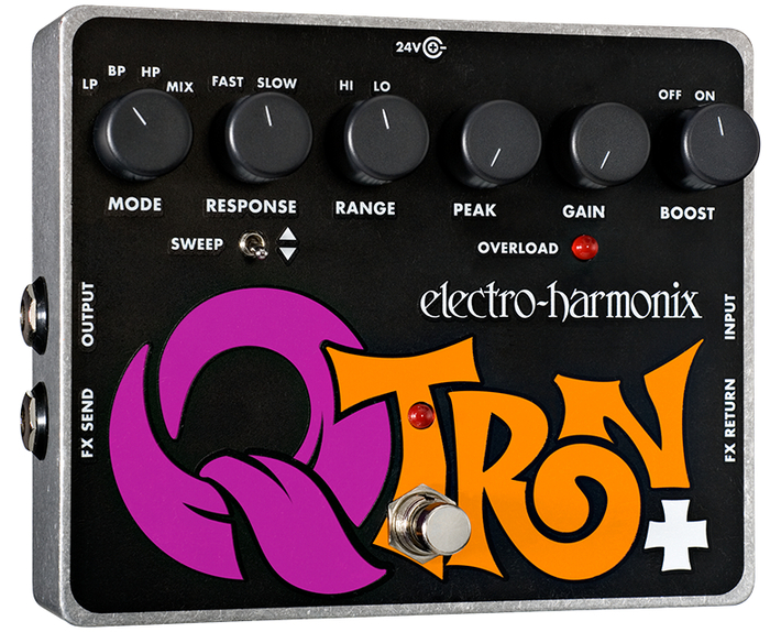 Electro-Harmonix Q-TRON PLUS Evelope Filter Pedal with Effects Loop, PSU Included QTRONPLUS