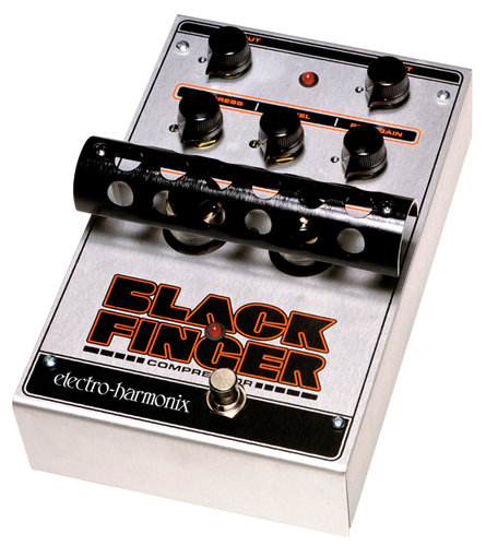 Electro-Harmonix BLACKFINGER Optical Tube Compressor Pedal, PSU Included BLACKFINGER
