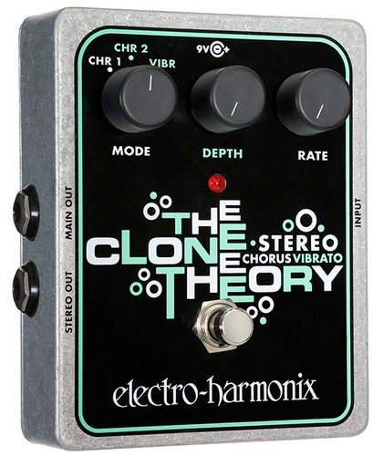 Electro-Harmonix STEREO CLONE THEORY Analog Chorus/Vibrato Pedal, Stereo Outputs STEREOCLONETHEORY