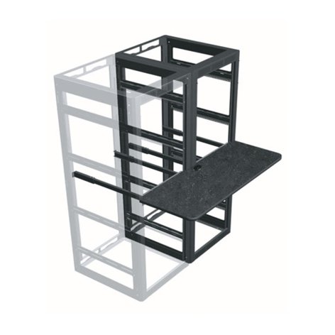 Middle Atlantic Products WS2-M31-18 2-Bay 18" Deep Writing Shelf for 31" Deep MRK and VRK Racks WS2-M31-18