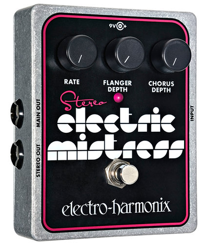 Electro-Harmonix Stereo Electric Mistress Flanger/Chorus Pedal, PSU Included STEREOELECTRICMSTRSS