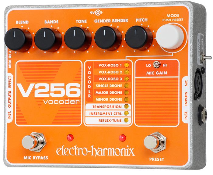 Electro-Harmonix V256 Vocoder Pedal withReflex Tune, PSU Included V256
