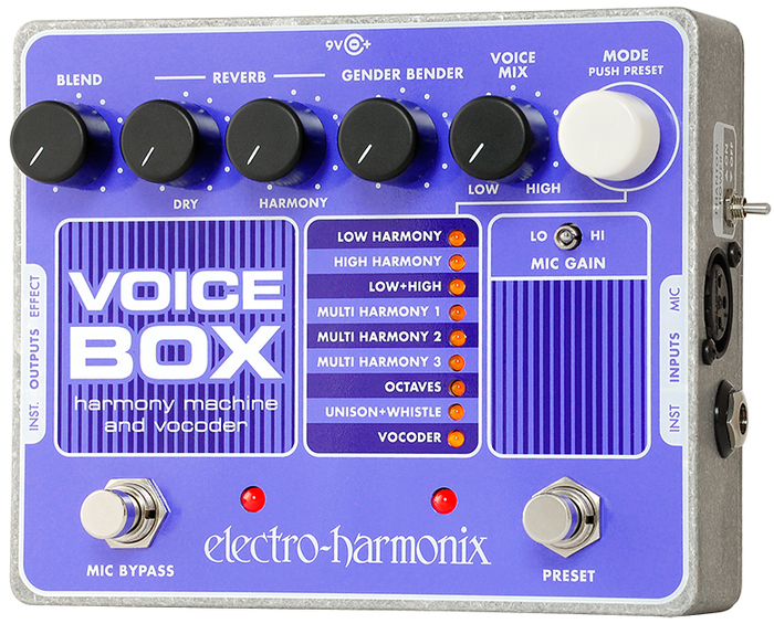 Electro-Harmonix VOICEBOX Harmony Machine and Vocoder, PSU Included VOICEBOX