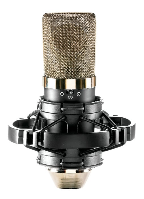 Apex Electronics Apex415B Large Diaphragm Condenser Microphone With 3 Pickup Patterns & Shockmount