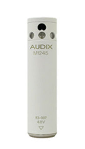 Audix M1255BW White Miniature Condenser Mic, RFI Shielded, High-Sensitivity, Cardioid M1255BW