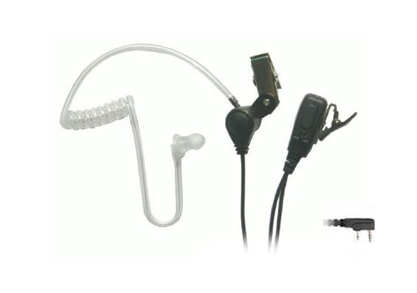 Eartec Co SSTKW3300LP Secret Service Type Headset With PTT For Kenwood Radio