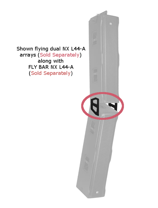 RCF AC-FLYLINK-NXL44 Fly Linking Kit For Coupling 2 NX L44-A Speakers