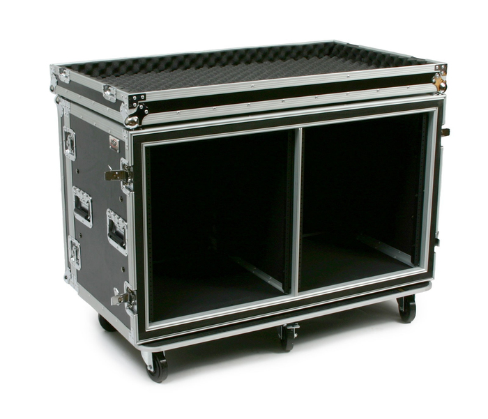 Elite Core SC12U-20SXS ATA 20" Shock Mount 24-Unit Side-by-Side Amplifier Rack