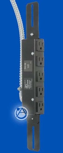 Atlas Sound RAC-5 AC Outlet Strip 5 outlets 15A RAC-5