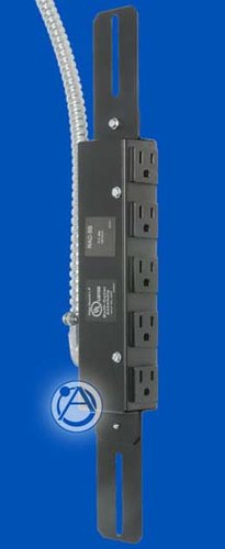 Atlas IED RAC-5 AC Outlet Strip 5 Outlets 15A