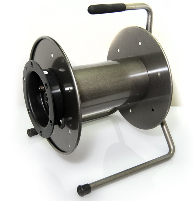 Whirlwind WD2X Grey Metal Cable Reel with Integral Handles WD2X