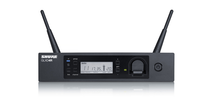 Shure GLXD4R Rackmount Receiver For GLX-D Advanced Digital Wireless Systems