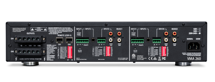 JBL VMA260 Commercial 8x2 60 W Mixer / Amplifier