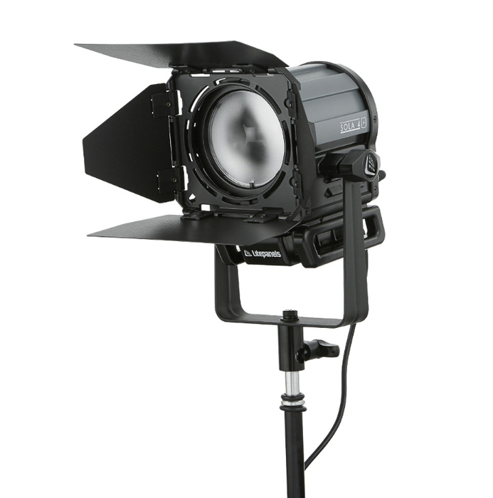 Litepanels Sola 4+ 4" Daylight LED Fresnel Fixture With Barndoor