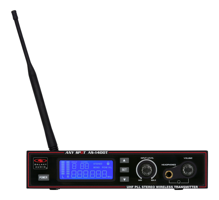 Galaxy Audio AS-1400T Wireless Personal Monitor Transmitter Unit Only AS-1400TM