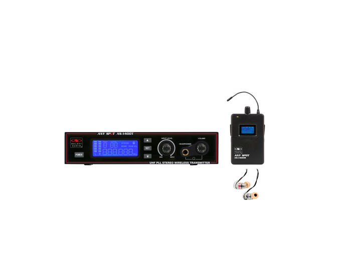 Galaxy Audio AS-1406 Single Wireless Personal Monitor System with EB6 Ear Buds AS-1406M