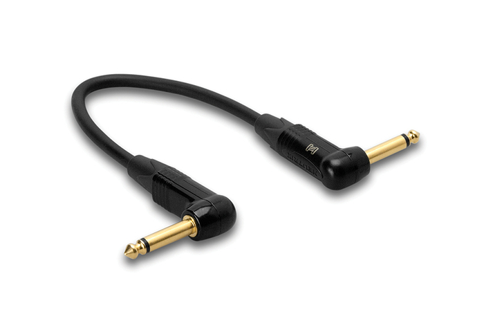 Hosa CGK-000.5RR Edge Guitar Patch Cable, Neutrik Right-angle to Same, 6" CGK-000.5RR