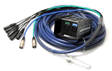 Whirlwind MD-6-2-C6-025 25 ft Medusa Data Snake with 6 XLR inputs and 2 CAT6 Lines MD-6-2-C6-025
