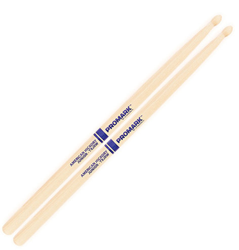 Pro-Mark TXJRW Hickory JR "Junior" Wood Tip Drum Sticks (PAIR)