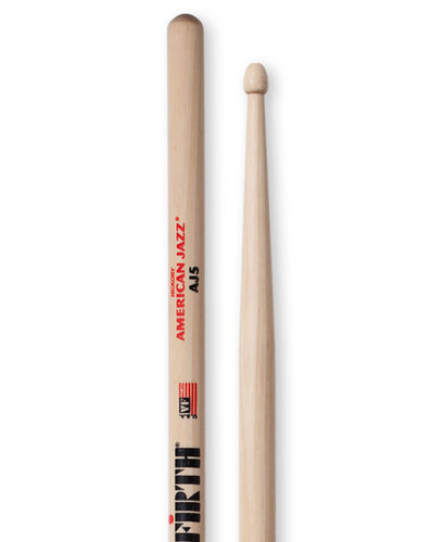 Vic Firth American Jazz 5 Pair of Jazz Drumsticks AJ5