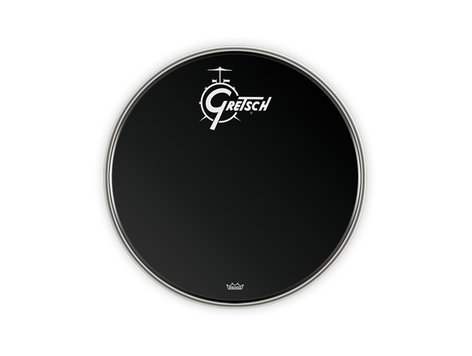 Gretsch Drums G5526EB 22" Gretsch Logo Ebony Resonant Bass Drum Head G5526EB