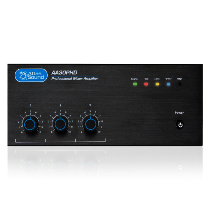 Atlas Sound AA30PHD 30 Watt 3-Input Mixer Amplifier AA30PHD