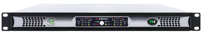 Ashly nXp 754 4 x 75 Watts @ 2 Ohms Network Power Amp with Protea DSP NXP754
