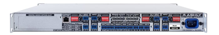 Ashly nXp754 4-Channel Network Power Amplifier, 75W At 2 Ohms With Protea DSP
