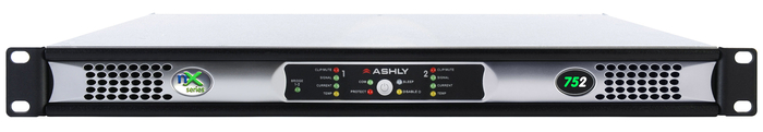 Ashly nX752 2-Channel Power Amplifier, 75W At 2 Ohms