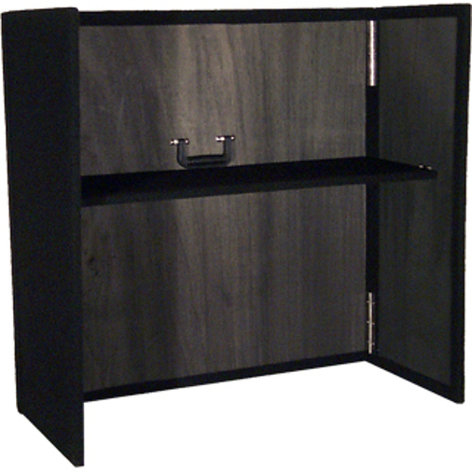 Grundorf Corp ML-F3436B 34"x36" DJ Facade in Black with Shelf ML-F3436B