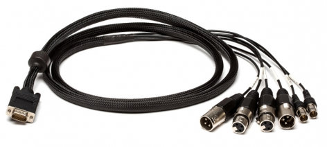 Lynx Studio Technology CBL-ESYNC Digital I/O And Sync Cable For E44. (4) XLR + (2) BNC To HD15