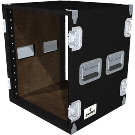 Grundorf Corp AR-10SR 10RU, 15.5" Deep Carpet Series Amp Rack, Black AR-10SRB
