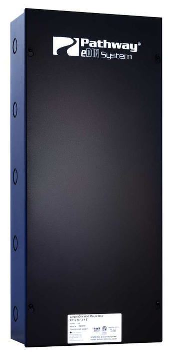 Pathway Connectivity 1106 10" x 23" x 4.5" eDIN System Enclosure with One 19.5" Vertical DIN Rail P1106