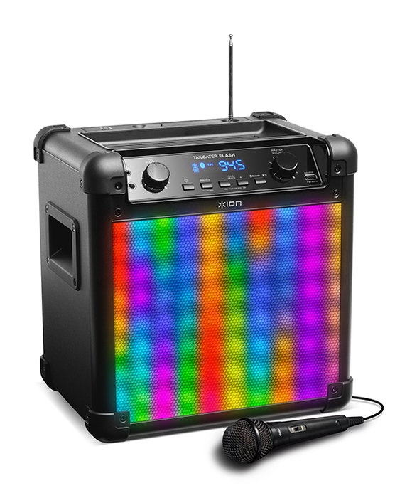 Ion Audio Tailgater Flash Wireless Rechargeable Speaker System with Sound-Reactive Lights TAILGATER-FLASH