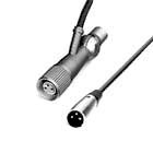 Neumann IC 4 10M Microphone Cable with 3-Pin XLR Integral Swivel Mount in Satin Nickel Finish IC4/25
